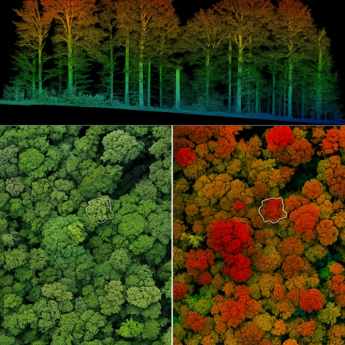 drone forestry scanning with drone